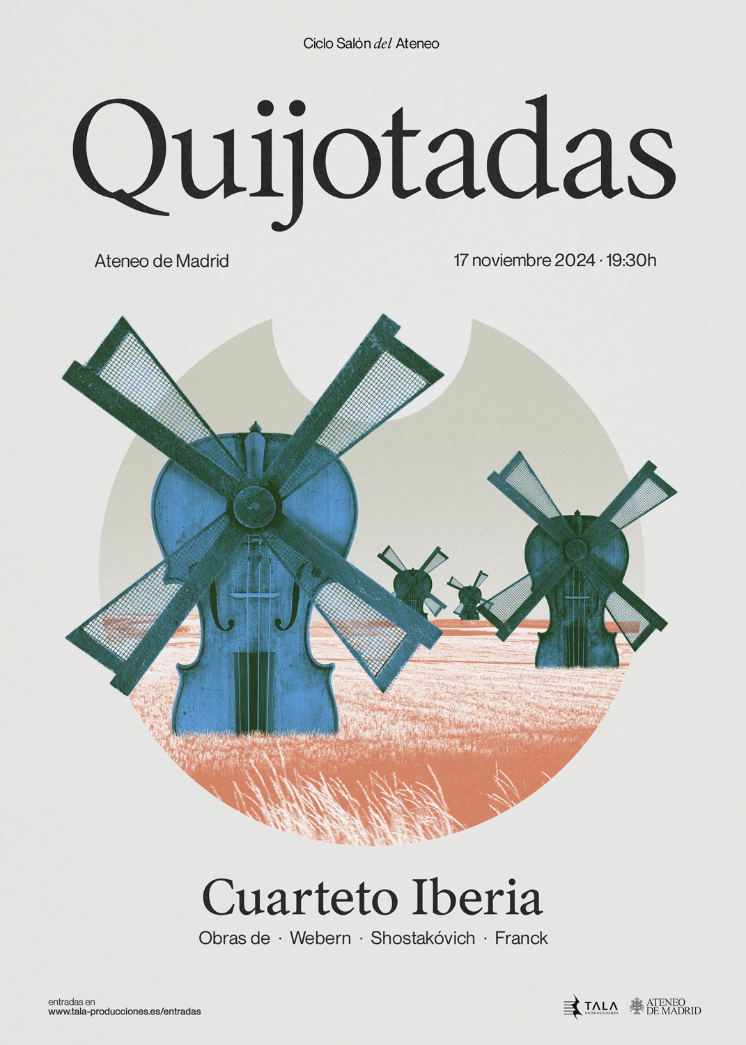 El Cuarteto Iberia rinde homenaje al Quijote en su concierto Quijotadas